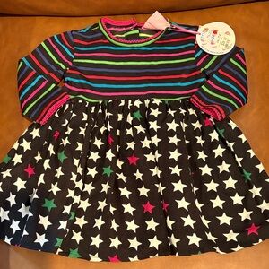 Striped and Star Patterned Dress